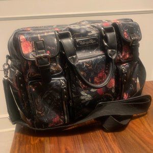 The House of Flynn Black Floral Camera Bag